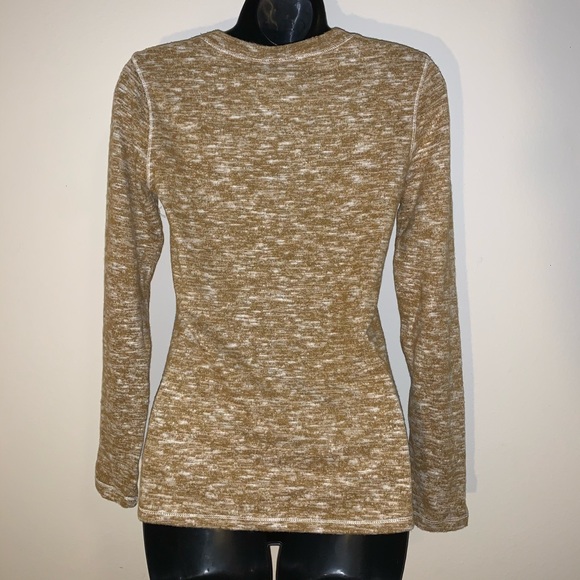 Universal Thread Mustard Burnout Longsleeve Top - Picture 3 of 5